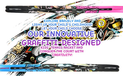 Tennis Rackets for Kids Toddlers 17'' with Cover Bag for Girl and Boy Tennis Racquet, AMASPORT