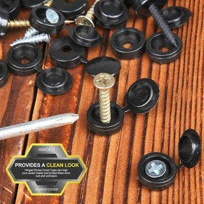 10/500pcs Nails Screw Caps Plastic Protective Covers Car Nuts Decorative Cover Self-tapping Screw Folding Cap Furniture Hardware