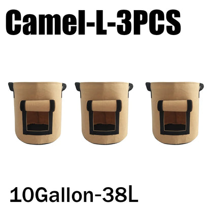 3Styles Felt, plant grow bags, nonwoven fabric garden potato pot, greenhouse vegetable growing bags, moisturizing vertical tools