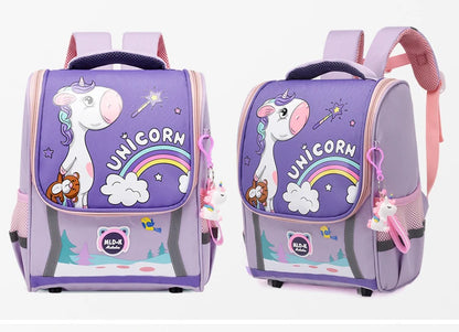 Cute Girls Unicorn Backpacks For Boys 1-3 Grade Cartoon Orthopedic Waterproof Backpack Kindergarten School Bag Mochila Escolar