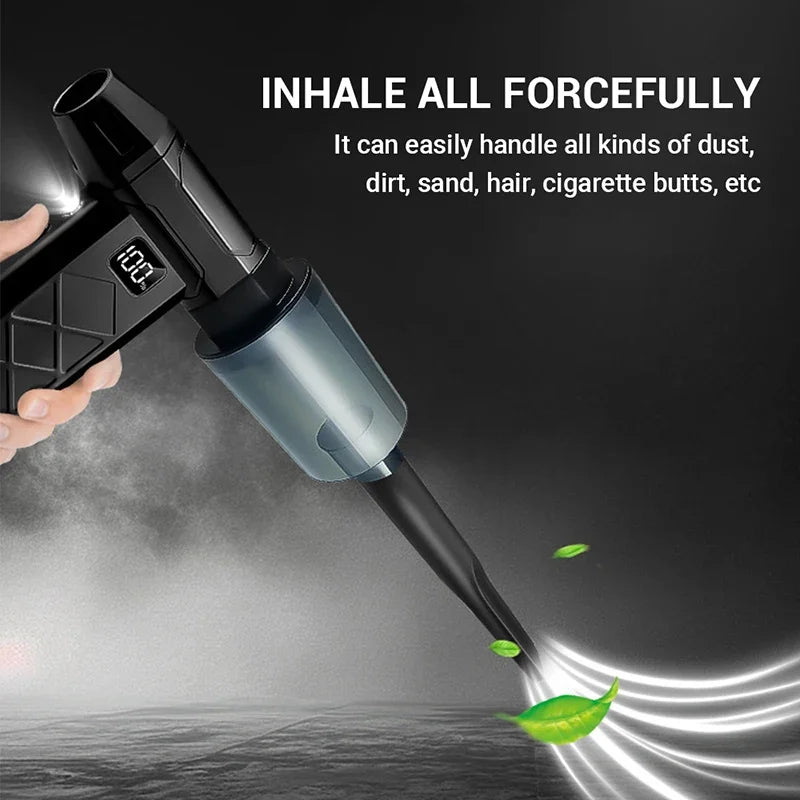 Strong 1000000 tr/min 2-in-1 Poweful Violent Fan 5 Speed Air Blower Brushless Motor Handheld Blower Rechargeable Turbo Fan 2026