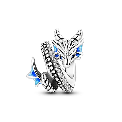 PAMELA 925 Sterling Silver Sea Turtle Starfish Blue Charm Dolphin Octopus Shell Bead For Original Charms Bracelets Ocean Jewelry