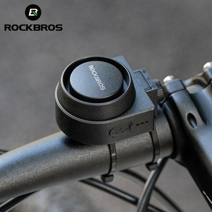 ROCKBROS Bicycle Bell Type-C Vibration Anti-Theft Electric Bike Alarm Horn with Wireless Remote Control Security Alarm System