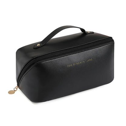 PU Fashion and Convenient Makeup Bag, Travel Storage Bag, Large Capacity Toilet Bag, Hand Boosting Beauty Pillow Makeup Bag