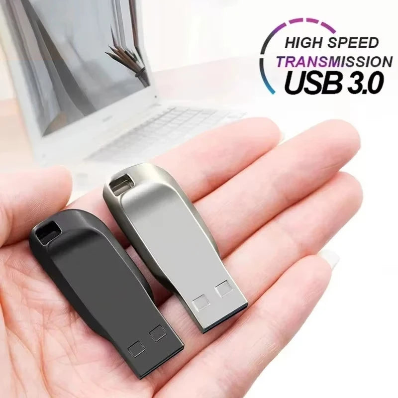 New Flash Drive 2TB USB 3.0 Mini High Speed Metal Pendrive 1TB 512GB Stick Portable Drive Waterproof Memoria Storage U Disk