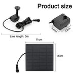 Solar Fountain Pumps with Panels (11/15.5cm) – 8-Nozzle Outdoor Watering Gear & Garden