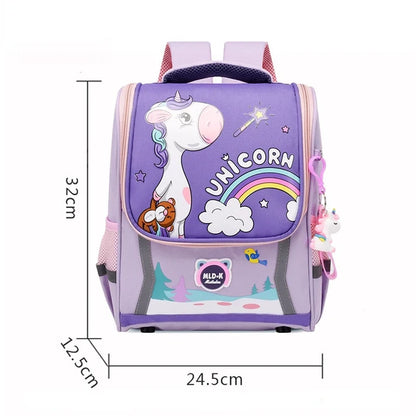 Cute Girls Unicorn Backpacks For Boys 1-3 Grade Cartoon Orthopedic Waterproof Backpack Kindergarten School Bag Mochila Escolar