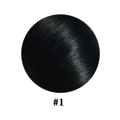 Deep Wave Drawstring Ponytail, Human Hair Ponytails, #1B Natural Black Curly Clip In Hair Extensions For Daily Cosplay, 1 Piece