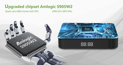 Smart TV Box Android 11 Tanix W2 Amlogic S905W2 Android 11.0 Media Player H.265 AV1 Dual Wifi HDR 10+ 4GB32GB Set Top Box 2G16G