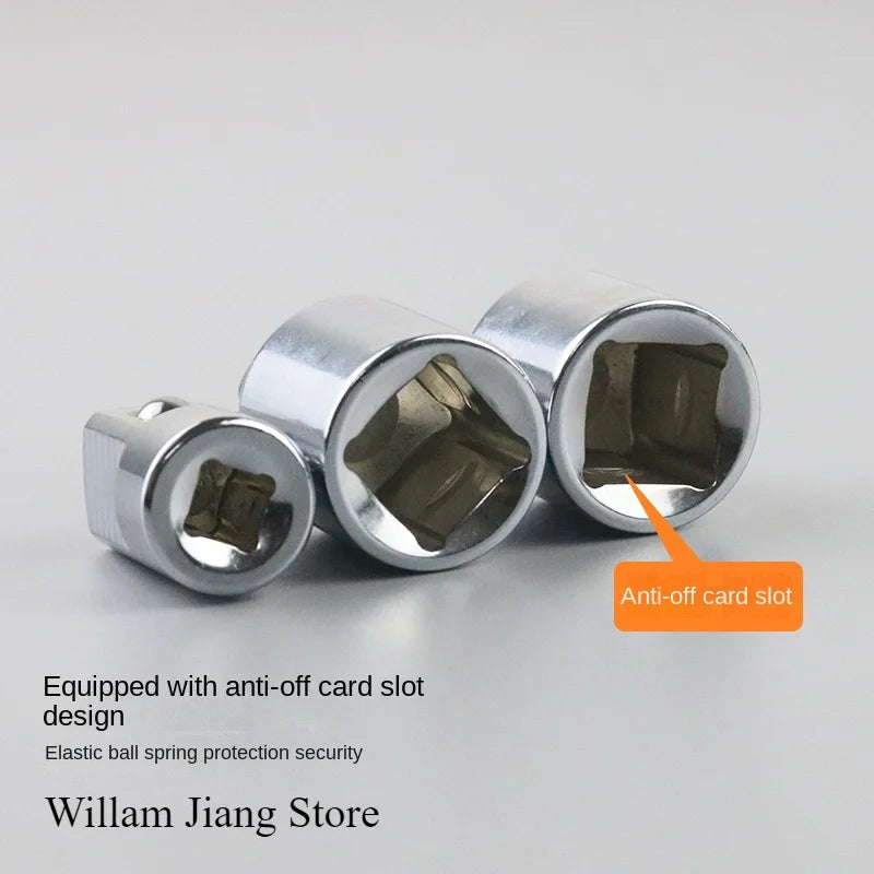Socket Adapter Ratchet Wrench Adapter 1/2 Large Flywheel 3/8 Medium Flywheel 1/4 Small Flywheel CR-V Chrome Vanadium Steel Set