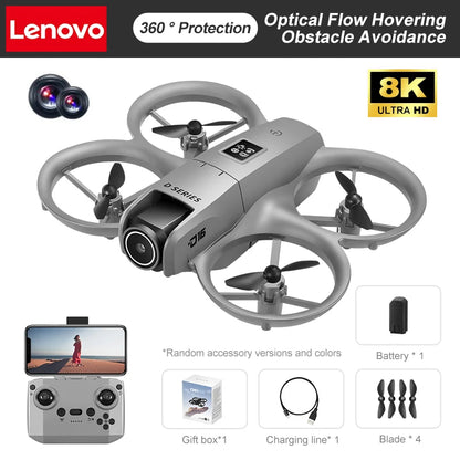 Lenovo D16 GPS Drone 8K Aerial HD Professional Dual-camera Helicopter Optical Flow Positioning Avoidance Brushless Power Drone