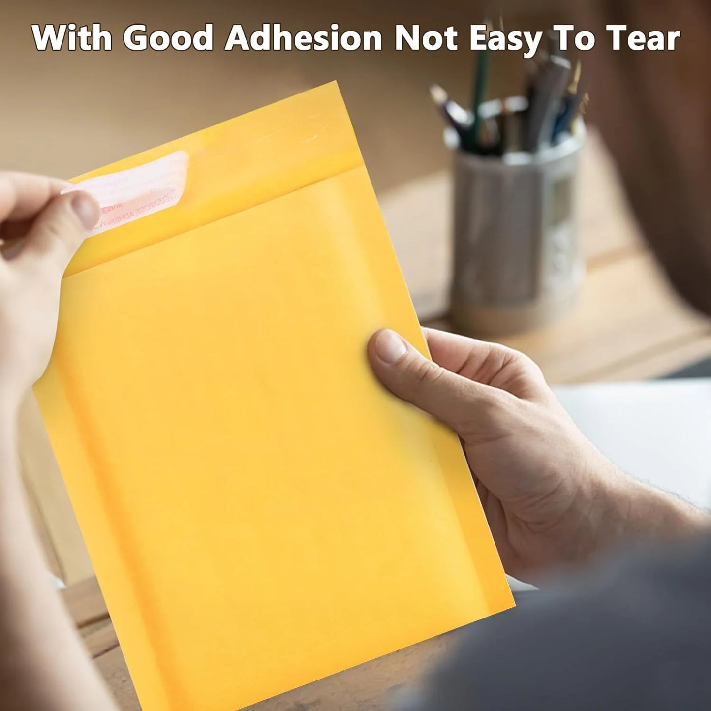 Kraft Bubble Mailers, Self Seal Adhesive Shipping Bags, Cushioning Padded Envelopes for Shipping, Mailing, Packaging