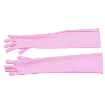 Fashion Long Satin Gloves, Satin Opera Evening Party Prom Costume Glove, Black White Pink Gray Beige Red, New Hot Sale