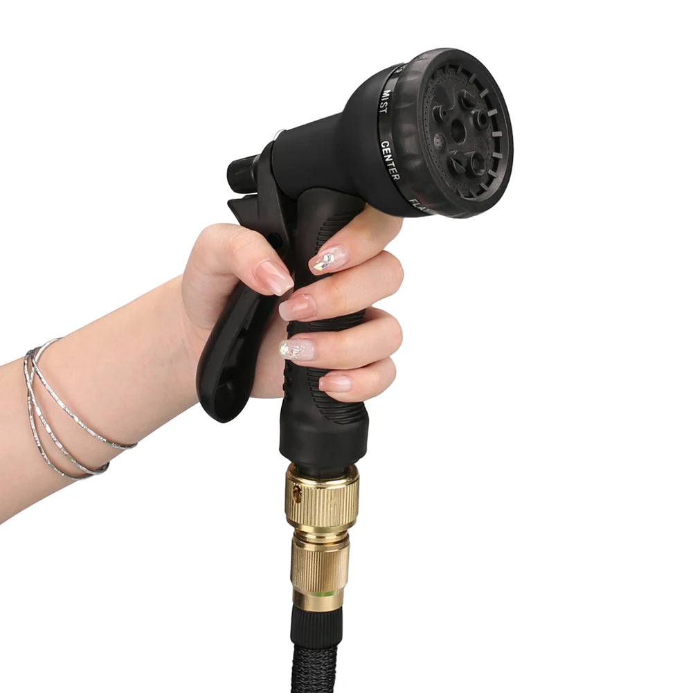 Garden Water Hose Expandable Double Metal Connector High Pressure PVC Reel Magic Water Pipes for Garden Farm Irrigation Car Wash