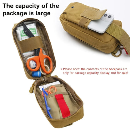 Tactical First Aid Kit Tourniquet Medical Rescue Molle Pouch Survival Gear for Camping Hiking Emergency Preparedness