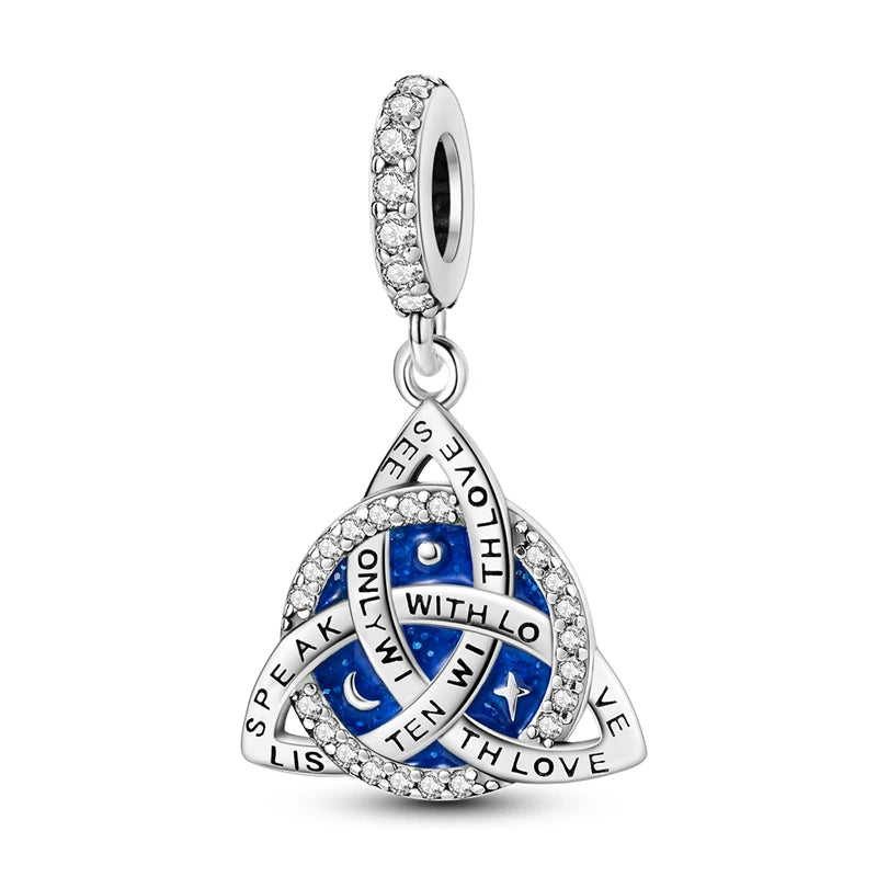 PAMELA 925 Sterling Silver Sea Turtle Starfish Blue Charm Dolphin Octopus Shell Bead For Original Charms Bracelets Ocean Jewelry