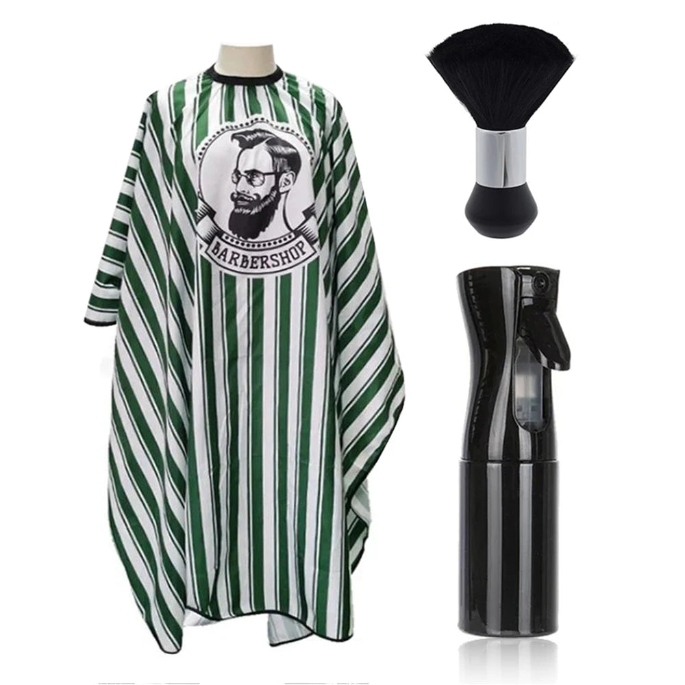 2/3 Pieces Antistatic Hairdresser Apron Hair Cut Cape Hairdressing Gown Cape Hair Barber Cutting Dye Apron Salon Styling Cloth