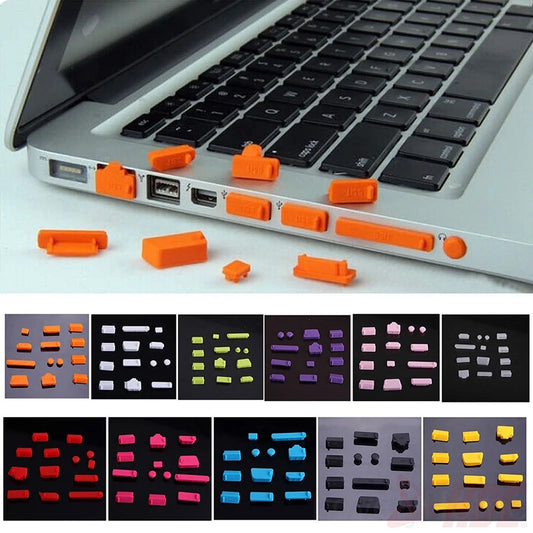 16Pcs/Set Universal Anti-Dust Notebook Port Plug Silicone Protector USB Elastic Laptop Computer Cover Stopper