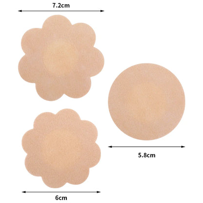 10-200Pcs, Nipple Cover Stickers, Women Breast Lift Tape Pasties, Invisible Self-Adhesive Disposable Bra Padding, Chest Paste Patch