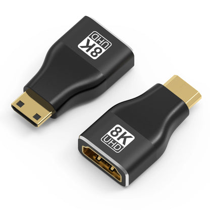HDMI-Compatible Adapter, Mini/Micro HDMI To HDMI Adapter, 8K 60Hz 4K 120Hz/144Hz Male To Female Converter For HDTV Laptop PS5