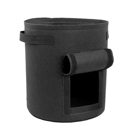 1Pc, Felt Potato Planting Bag, Large Diameter Vegetable Plant Seedling Bag, Non-Woven Felt Potato Growing Bucket