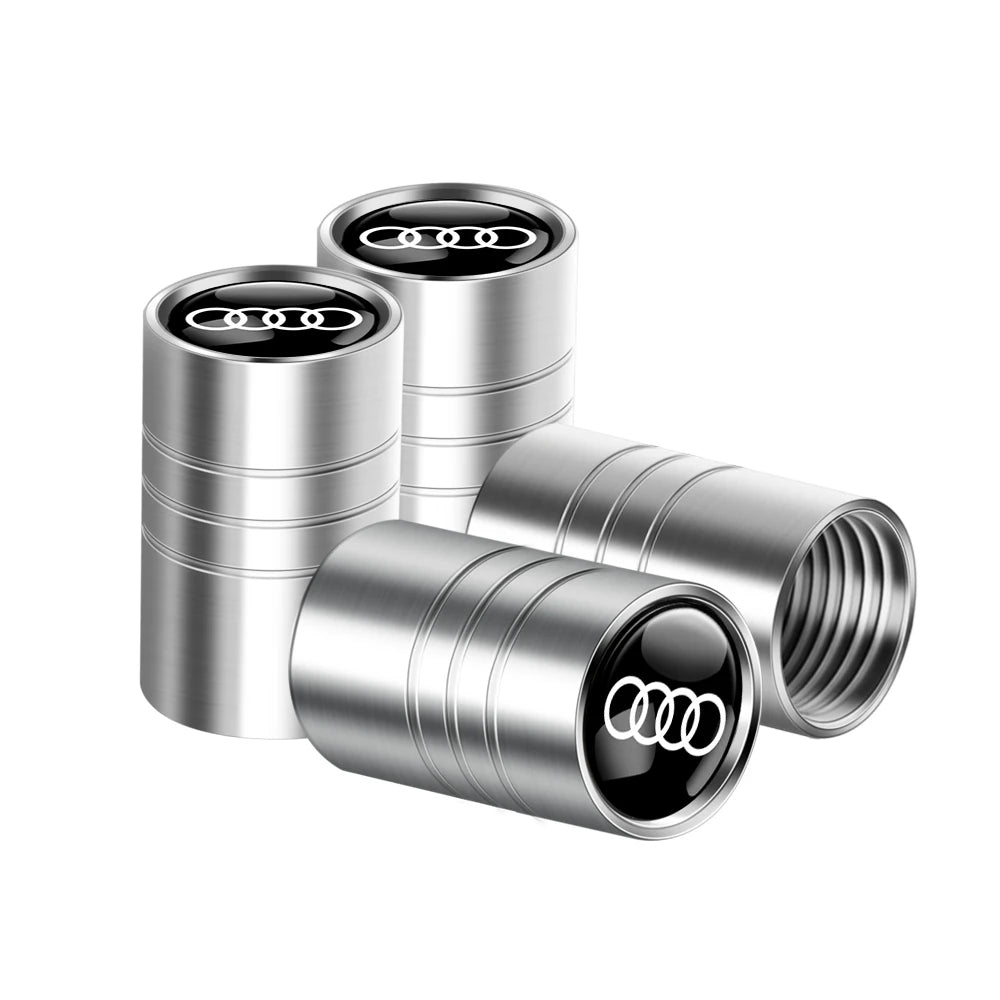 Tapas de válvula de neumático para coche con logotipo, accesorios para Audi Sline RS S TT A1 A2 A3 A4 A5 A6 A7 A8 8P B6 B7 B8 C5 C6