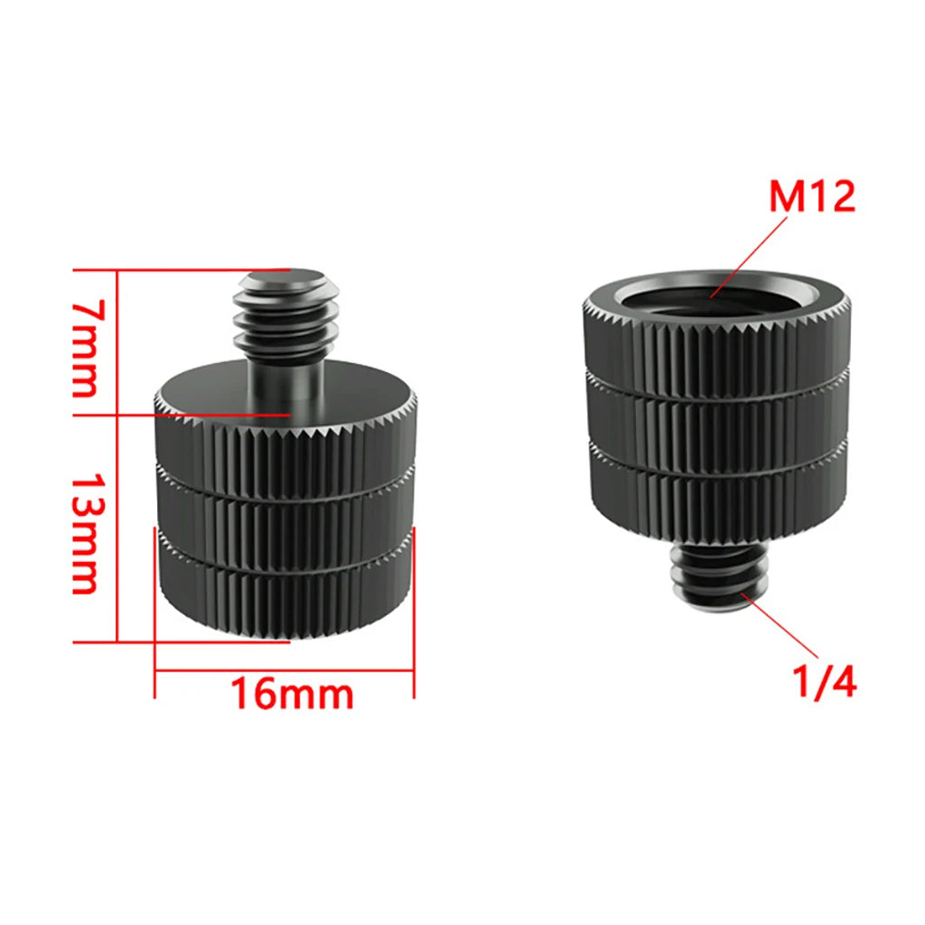 1x 1/4 Inch Thread Hole Female to Female 3/8 M4 M5 M6 M8 Mount Adapter Screw Nut DSLR Cameras Tripod Rig Flash Light Accessories