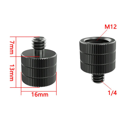 1x 1/4 Inch Thread Hole Female to Female 3/8 M4 M5 M6 M8 Mount Adapter Screw Nut DSLR Cameras Tripod Rig Flash Light Accessories