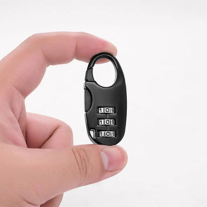 3 Digit Password Lock Dormitory Cabinet Mini Lock Backpack Zipper Luggage Padlock Zinc Alloy Combination Lock Security Tool