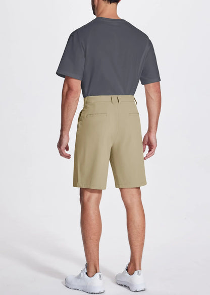 Golf Quick Dry Shorts, Men Stretch Lightweight Dress, Work Casual Shorts with 4 Pockets, Flat Front Hiking Shorts, TACVASEN