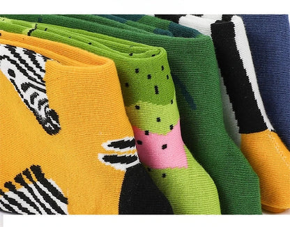 New cotton socks high-quality men's and women's British style casual Harajuku fashion novelty literary couple sexy socks