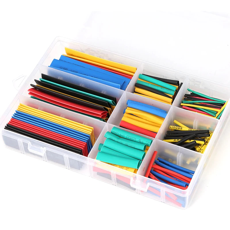 Insulation Sleeving Heat Shrink Tube Thermoresistant tube Kit Polyolefin Heat Shrink Tubing Wire cable Waterproof Shrink 2:1