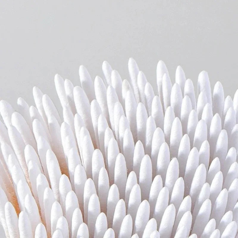 500/300/100Pcs Nails Wood Swab Clean Sticks Bud Tip Wooden Cotton Head Detail Corrector Manicure Nail Polish Remover Art Tool