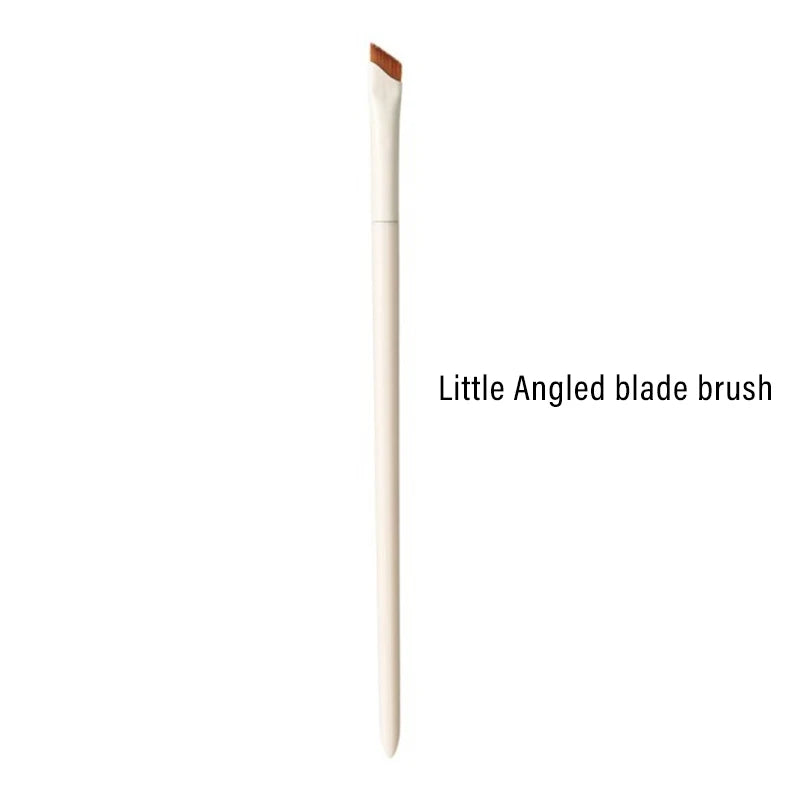 1/3/7/9pcs White Upgrade Blade Eyeliner Brush Eye Makeup Brushes Set Ultra Thin Fine Angle Flat Eyebrow Precise Detail Brush