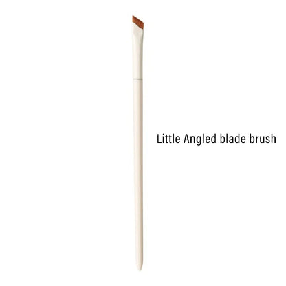 1/3/7/9pcs White Upgrade Blade Eyeliner Brush Eye Makeup Brushes Set Ultra Thin Fine Angle Flat Eyebrow Precise Detail Brush