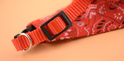 Pet Triangle Scarf, Cat Dog Saliva Towel, Printed Pets Dog Collar, Adjustable Strap, Kitten Puppy Saliva Neckerchief, Pet Supplies