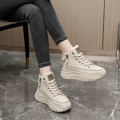 Women's Sneakers, Luxury Fashion Womens Boots, High-top Platform Casual Shoes, New Female Outdoor Running Shoes, Winter Women Shoes
