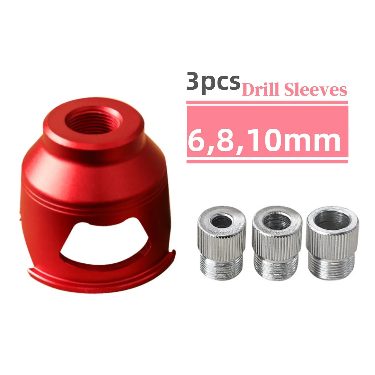 Vertical Drill Guide Doweling Jigs Kit 2-10mm/6,8,10mm Drill Positioning Aluminum Straight Angled Guide Locator Hole Puncher Tool