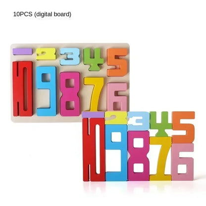 Stacking Blocks 3D Digital Puzzle Balance Game Building Blocks Puzzle Board Assembly Bricks Educational Toys for Children