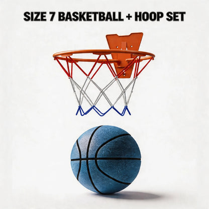 Silent Foam Basketball Hoop Set | Soft, High-Rebound PU Material | Indoor Silent Training Ball