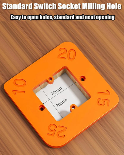 Woodworking Router Corner Radius Templates Jig R10 to R50 Routing Curved Corners Milling Circular Radian Hardness ABS Tool