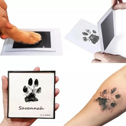 2/4pc Baby Handprint Footprints Ink Pads Safe Non-toxic No-Touch Skin Inkless Inkpad Kits Pet Cat Dog Paw Prints Souvenirs Gifts