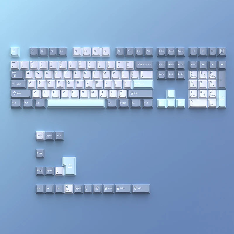 126 Keys Double Shot PBT Cherry Keycaps Mechanical Game Keyboard Wireless for MX Switch Keycap GMK67 GMK87 GMK61 Keyboard Keycap