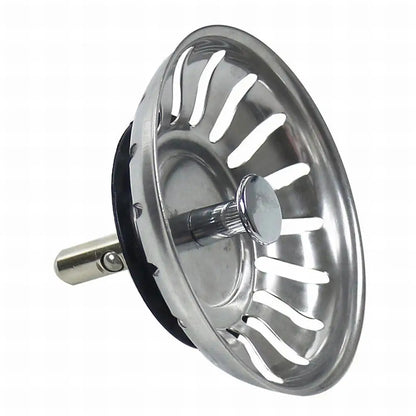 1Pc, Strainer, Premium Stainless Steel Replacement Kitchen Sink Strainer, Waste Drain Plug, 80mm, Basin Drain Stopper, Leach Basket