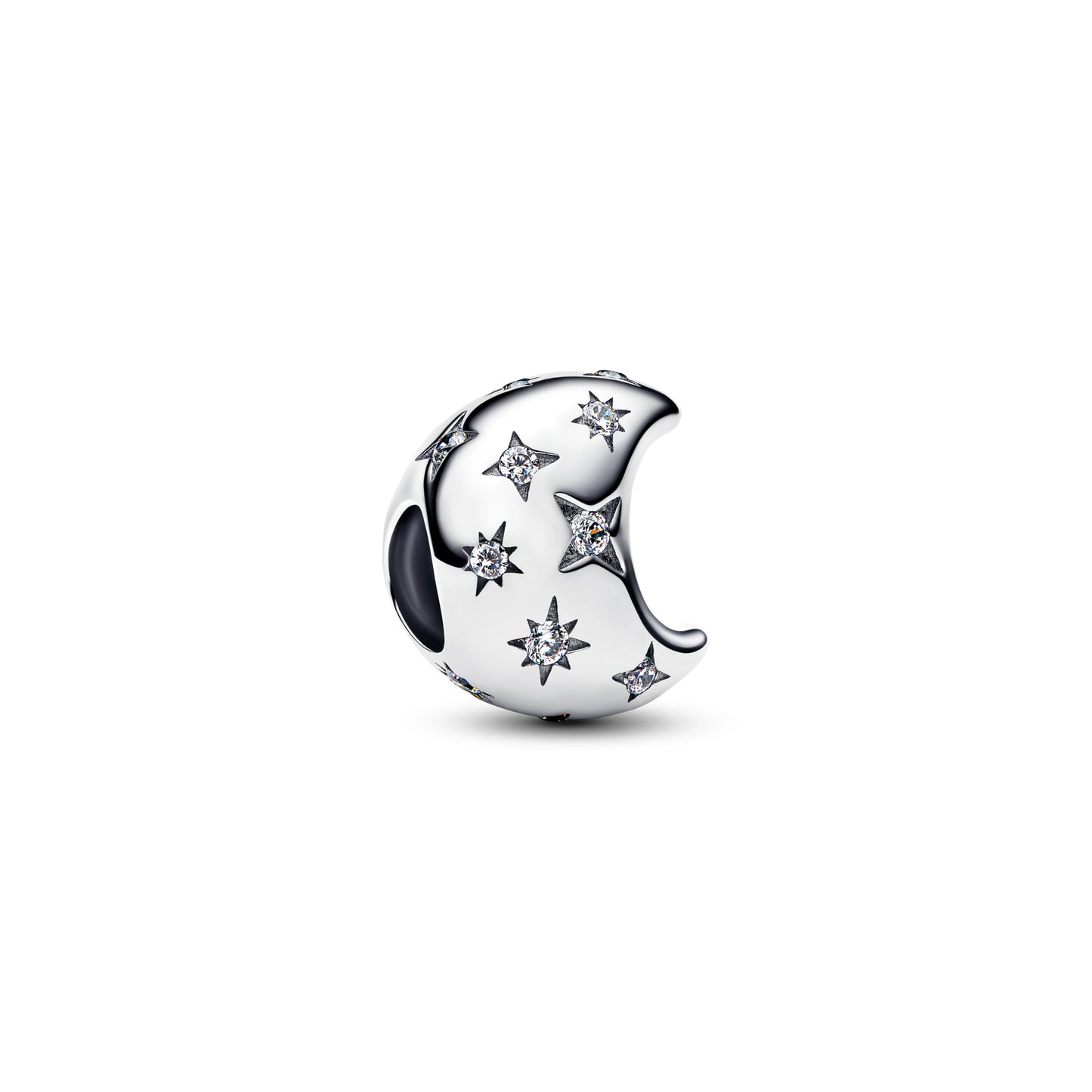 New Fashion 925 Sterling Silver Romantic Starry Sky Moon Sun Stars Pendant Fit Original Charms Bracelet Women Jewelry Gift