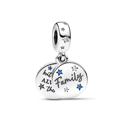 Nuevo colgante de plata 925 compatible con pulsera original, joyas para mujer, serie azul, colgante de pulpo, delfín, búho, camaleón
