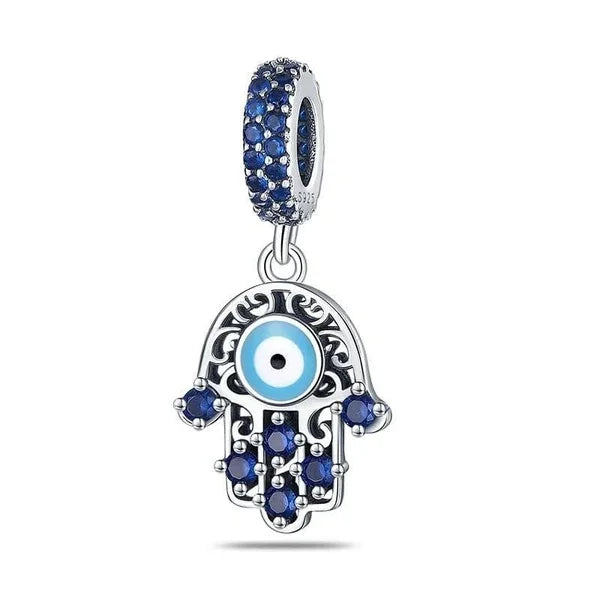 New 925 Sterling Silver Blue series moon Plane Space Beads Astronaut Charm Pendant Fit Original Bracelet Necklace DIY Gift Women