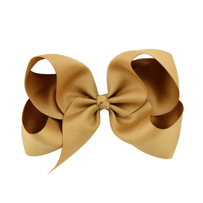 1PC Grosgrain Ribbon Solid Color Hair Bows Clip Girls Hair Clips Hairpins Barrettes Kids Baby Hair Accessories Wholesale