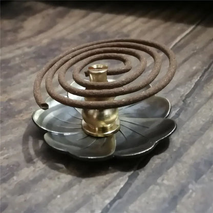 Brass Incense Burner Holder For Incense, Stick Coil Bottle Gourd Shaped Copper Incense Holder, Copper Censer