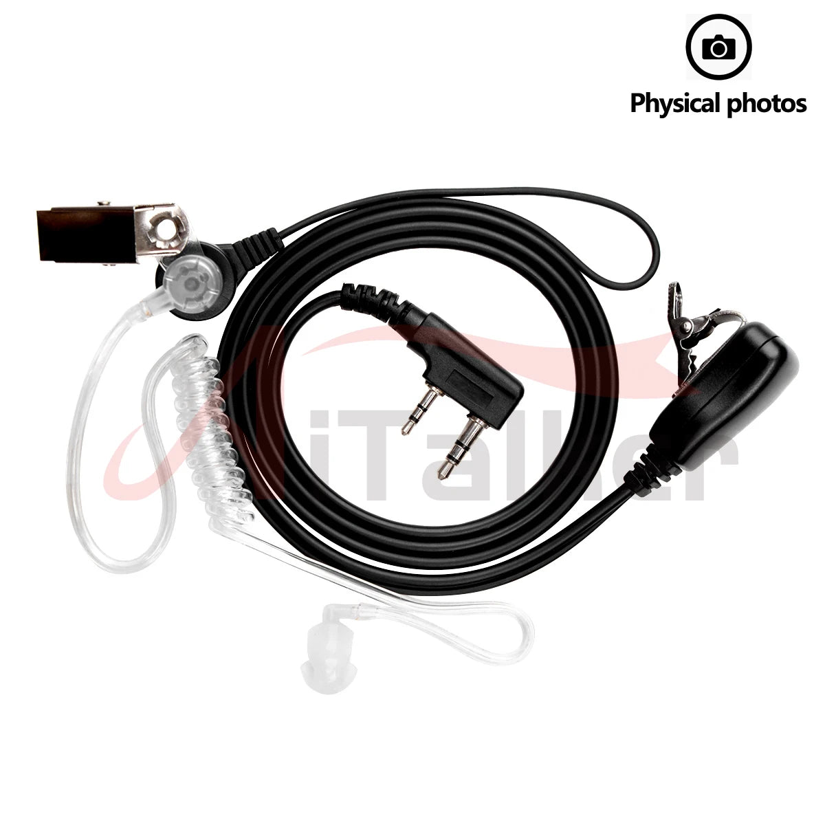 Baofeng UV5R Walkie Talkie Earpiece Quansheng UV-K5 Headset Headphone Earphone For Kenwood UV-5R UV82 UV-17 Radio Switch
